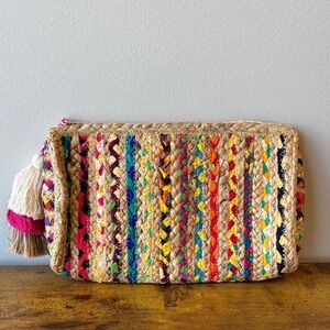 Antik Kraft Multicolor Woven Clutch